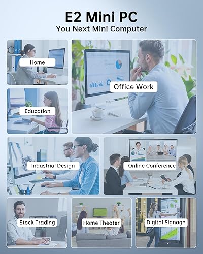 Miniatura 8 de KAMRUI GK3PLUS Mini PC, 16GB DDR4 1TB SSD, 12 generación Alder Lake-N95(hasta 3.40 GHz) Mini computadora de escritorio, compatible con 2 x HDMI+VGA