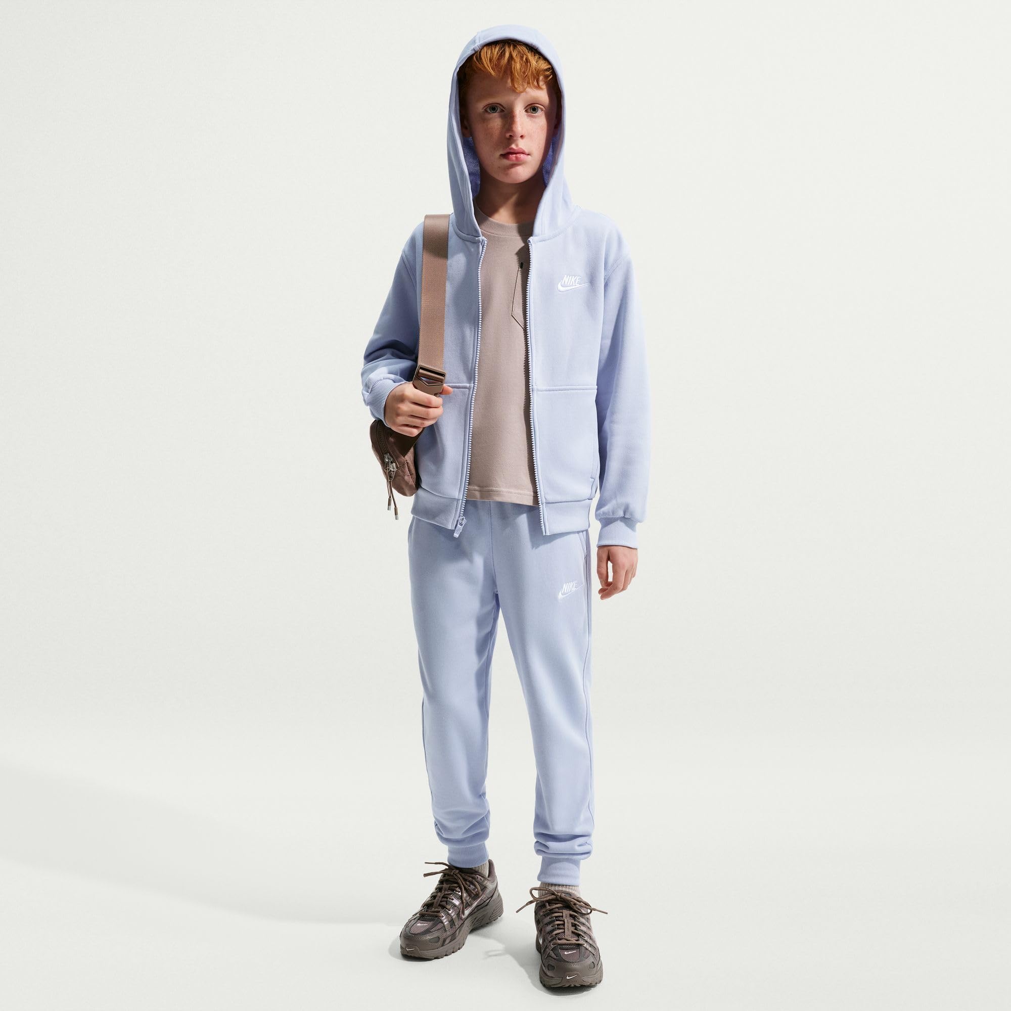 NIKE Nike Club Fleece French-terry-hoodie Mit Durchgehendem Reißverschluss Für Ältere Kinder Felpa con Unisex - Bambini e ragazzi