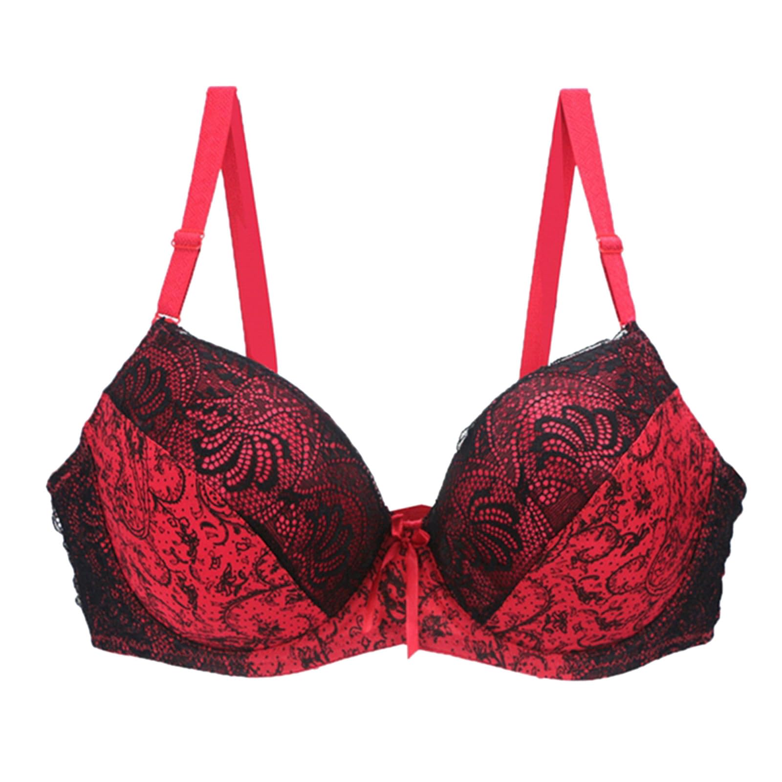 Grand Soutien-Gorge à Armatures en Dentelle Fine et Bretelles Réglables - 8
