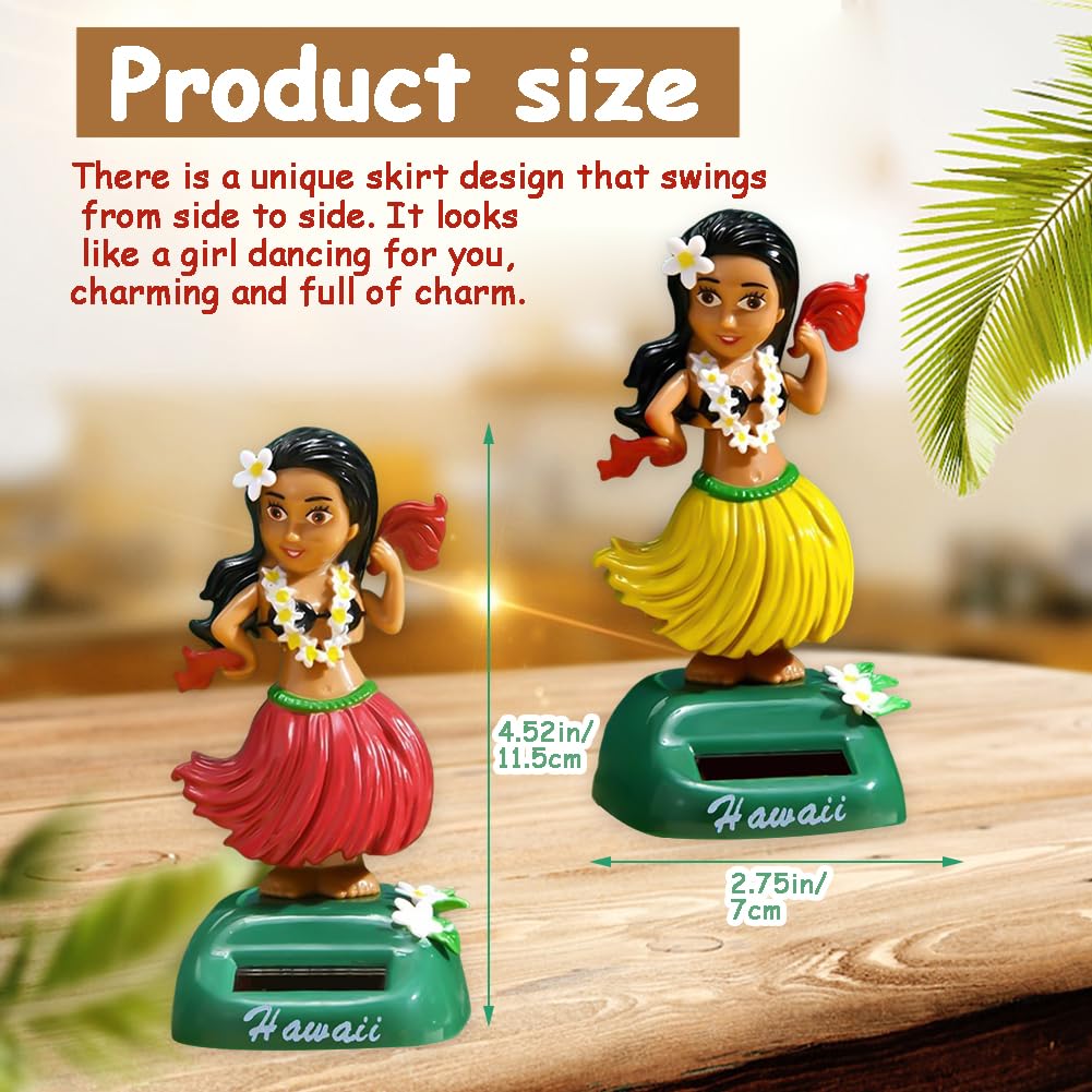 Figurina Bambola Cruscotto Ragazza Hawaiana Bobblehead Auto Decorazione Ballerina Testa Che Scuote