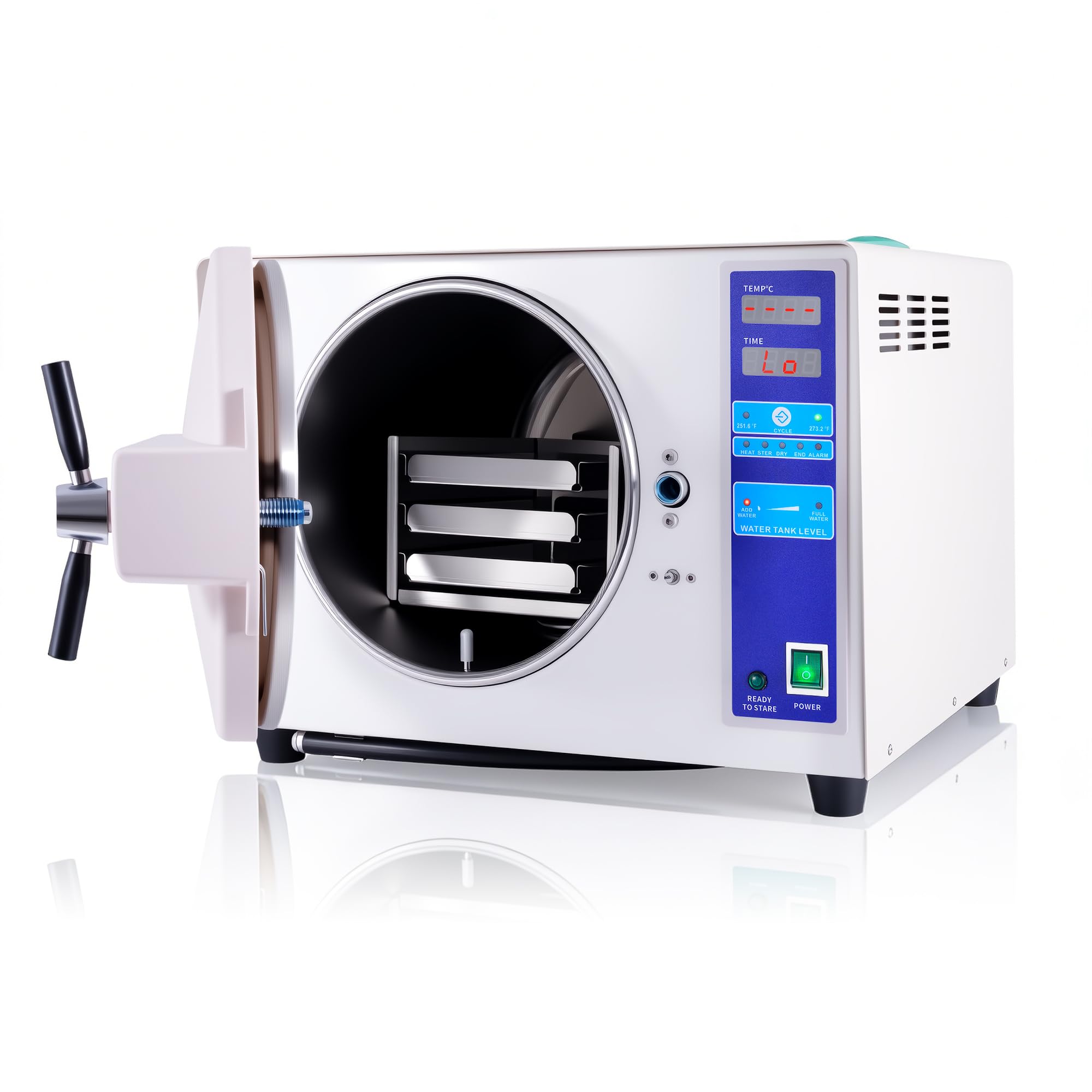 Autoclave de laboratorio de 18L TR250C con el tanque de almacenamiento de agua de la función de secado