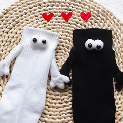 Miniatura 2 de 2 calcetines magnéticos de mano, calcetines de muñeca 3D, calcetines divertidos para parejas tomados de la mano, bonitos calcetines divertidos