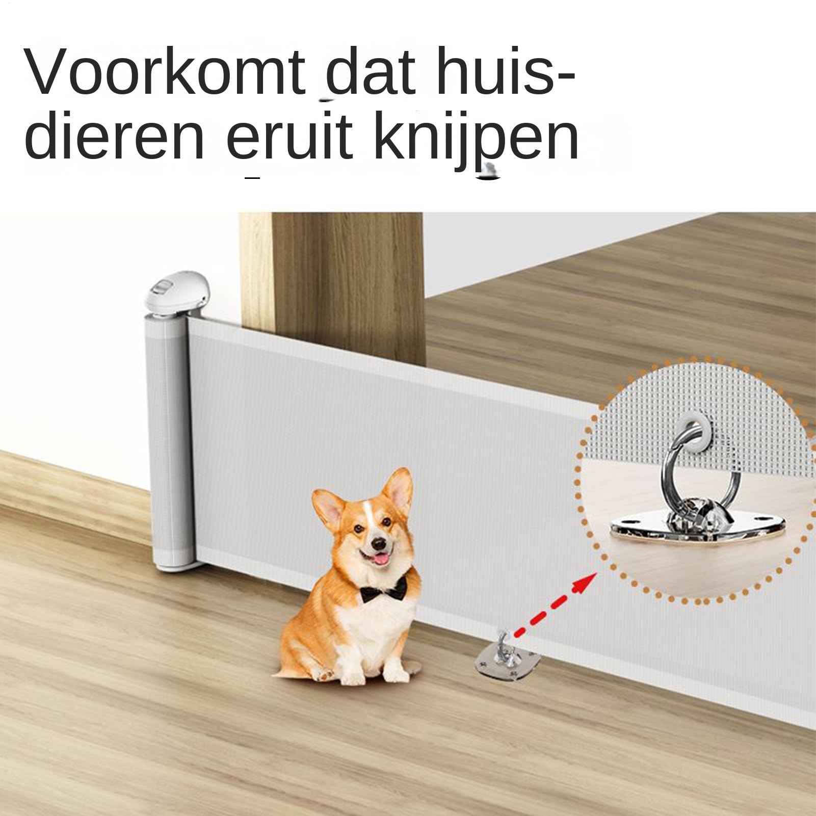 Barriera Retrattile Per Animali Domestici 45x150 cm Recinto Sicurezza per | Cancelli Retrattili Per Cani Per Porte Interni Esterni Scale Casa Bambini Cuccioli