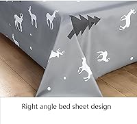 Vista 3 de SIELUNO Sábanas planas impermeables ligeras, protector de colchón, fundas protectoras de muebles para cama de tamaño matrimonial B-90.6 x 98.4 in