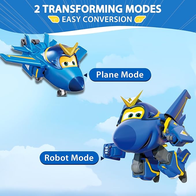 Juguete Transformable Super Wings Jerome Avión 2 en 1 miniatura 2
