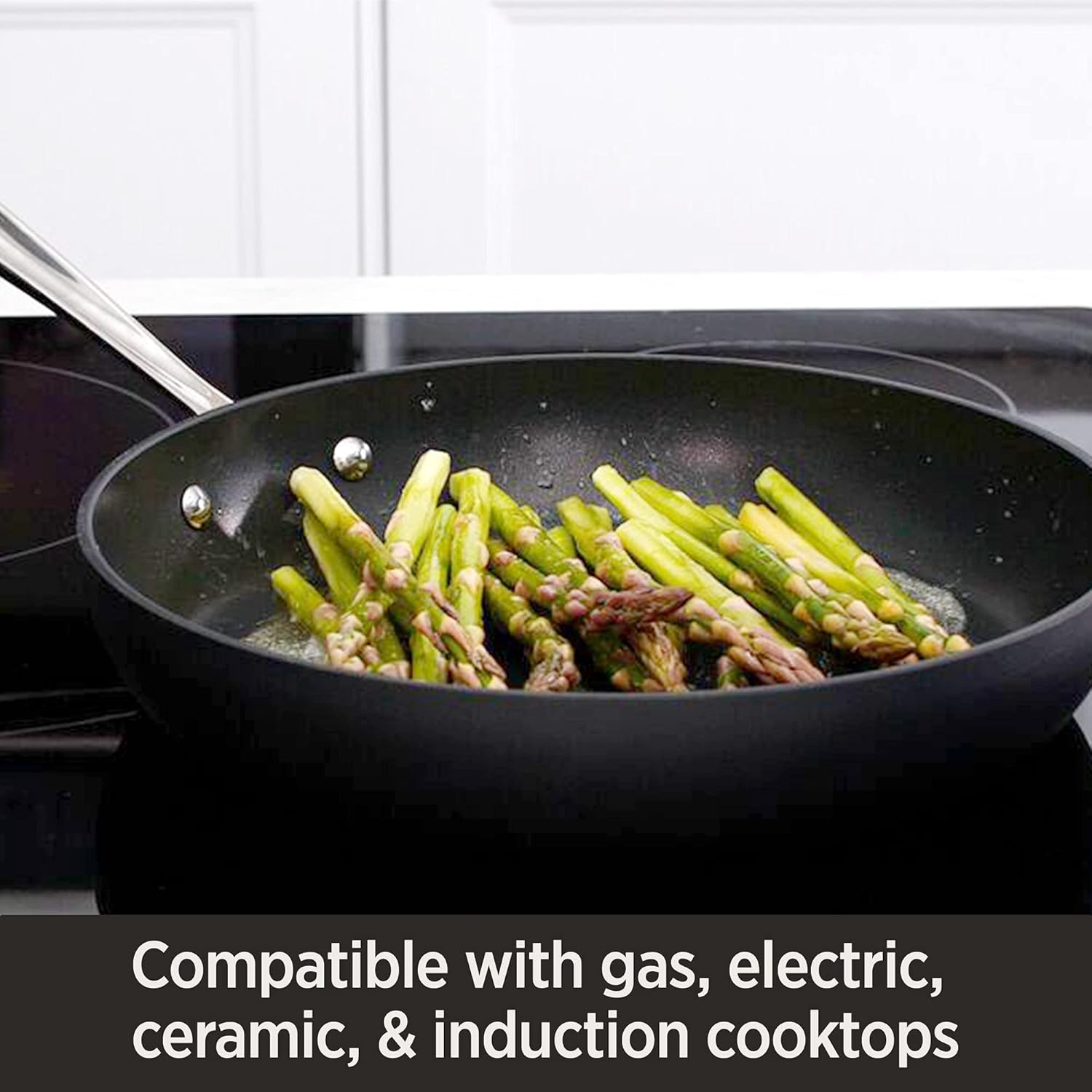 All-Clad HA1 Nonstick Hard Anodized Everyday Pan with Lid and Potholders, 12 inch, Black: Home & Kitchen