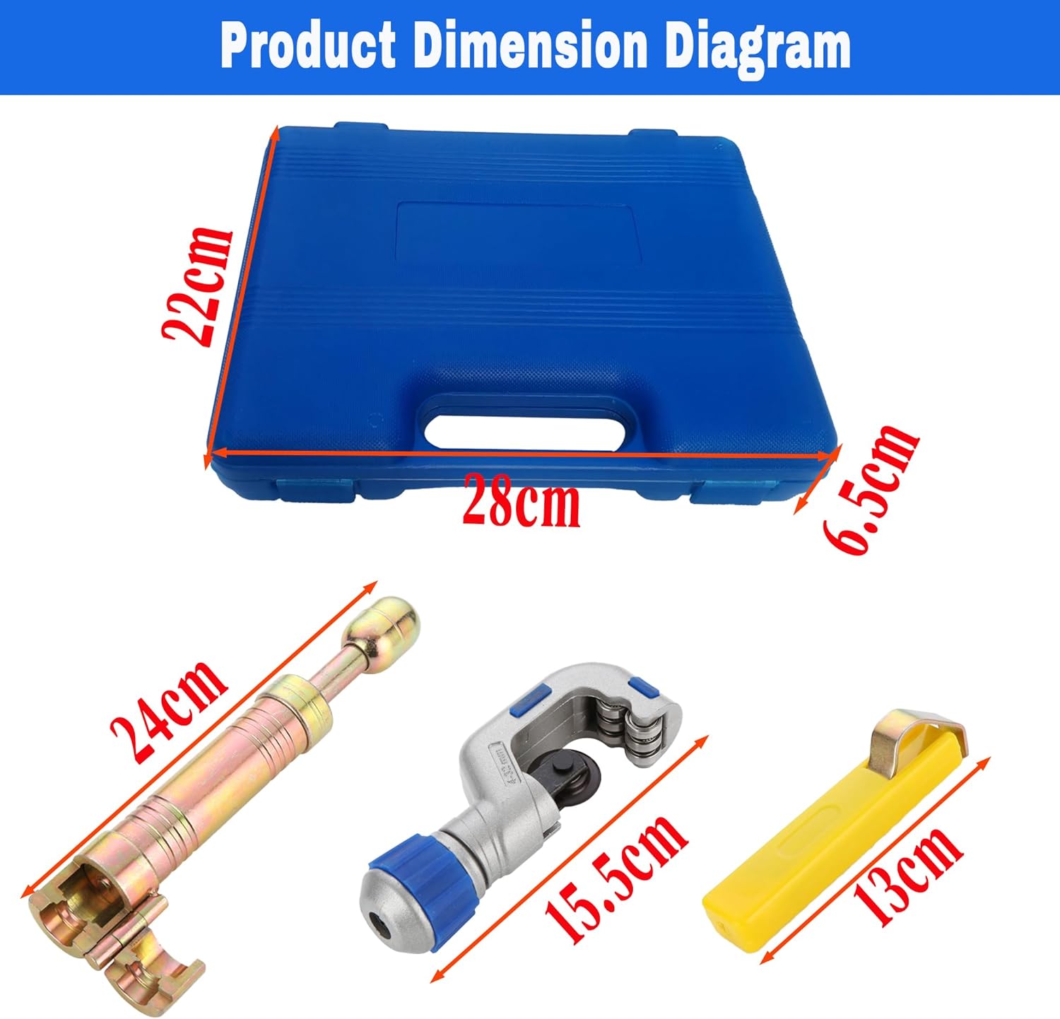 7PCS Corrugated Pipe Interface Maker, Processing Tool, Stainless Steel Flat Mouth Tool