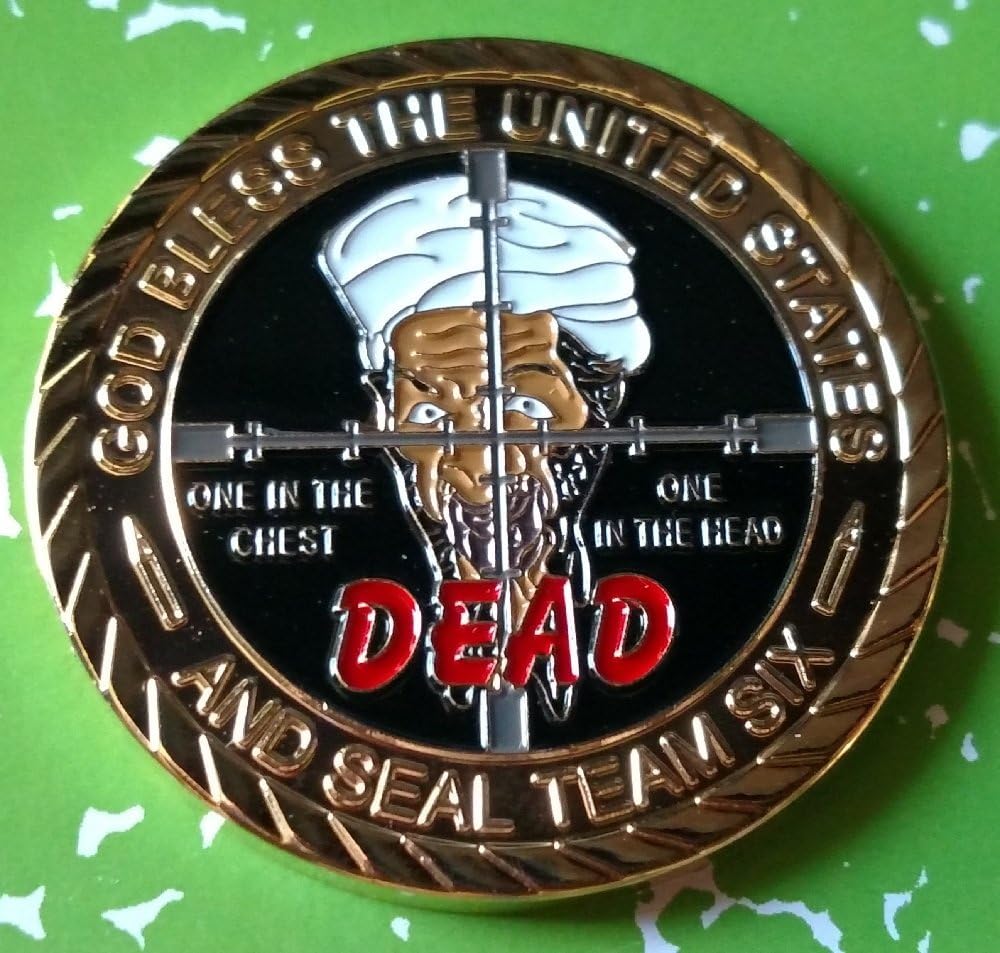 9/11 Osama Bin Laden Dead By US Seal Team Six Colorized Challenge Art Coin