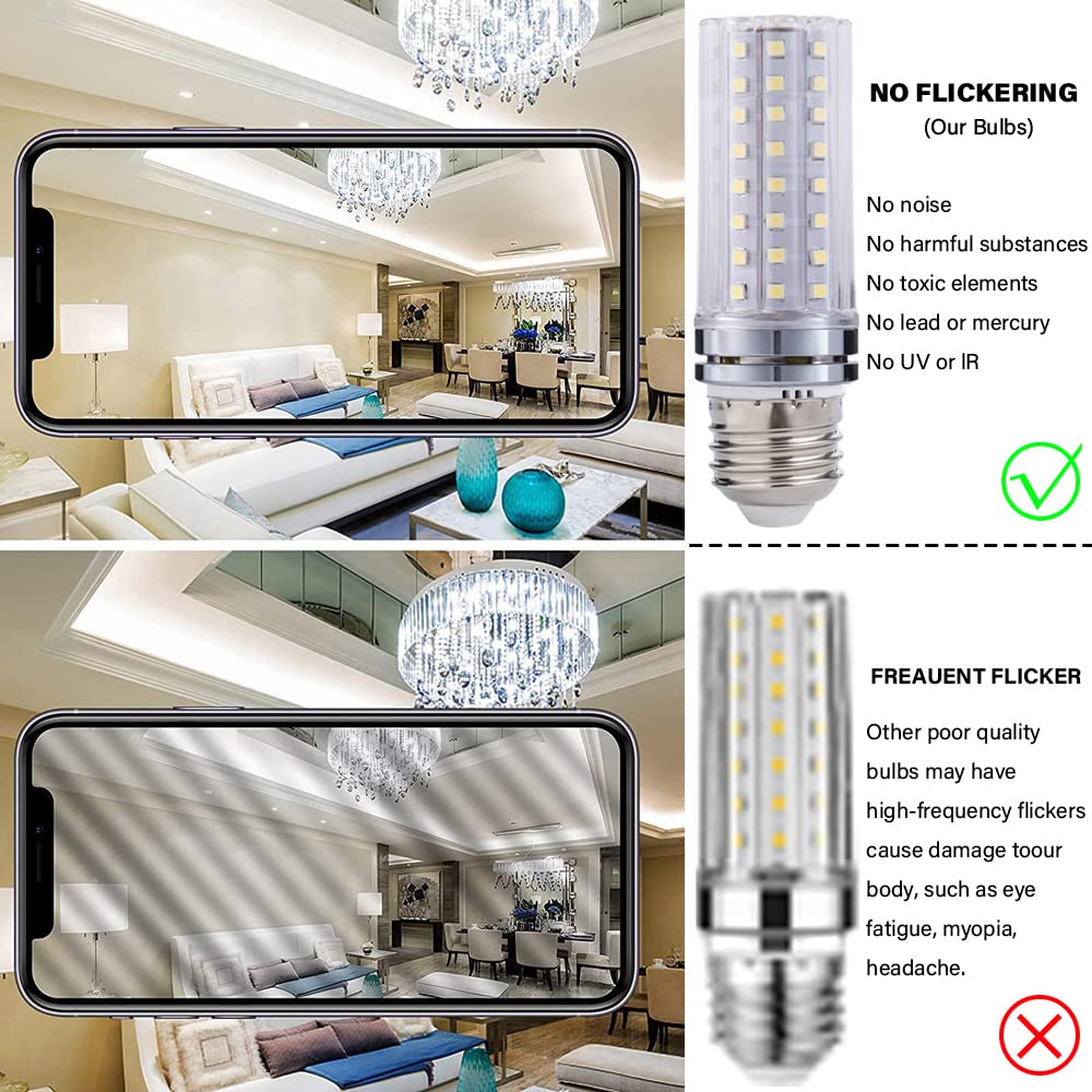 RYTM Lampadine LED, Lampadina a Mais con Base E26/E27, 16 W 1000 LM, 20 W 1300 LM, equivalente a 160/200 Watt, 3000 K 4000 K 6000 K Non dimmerabile CA 85 V ~ 265 V (Confezione da 10)