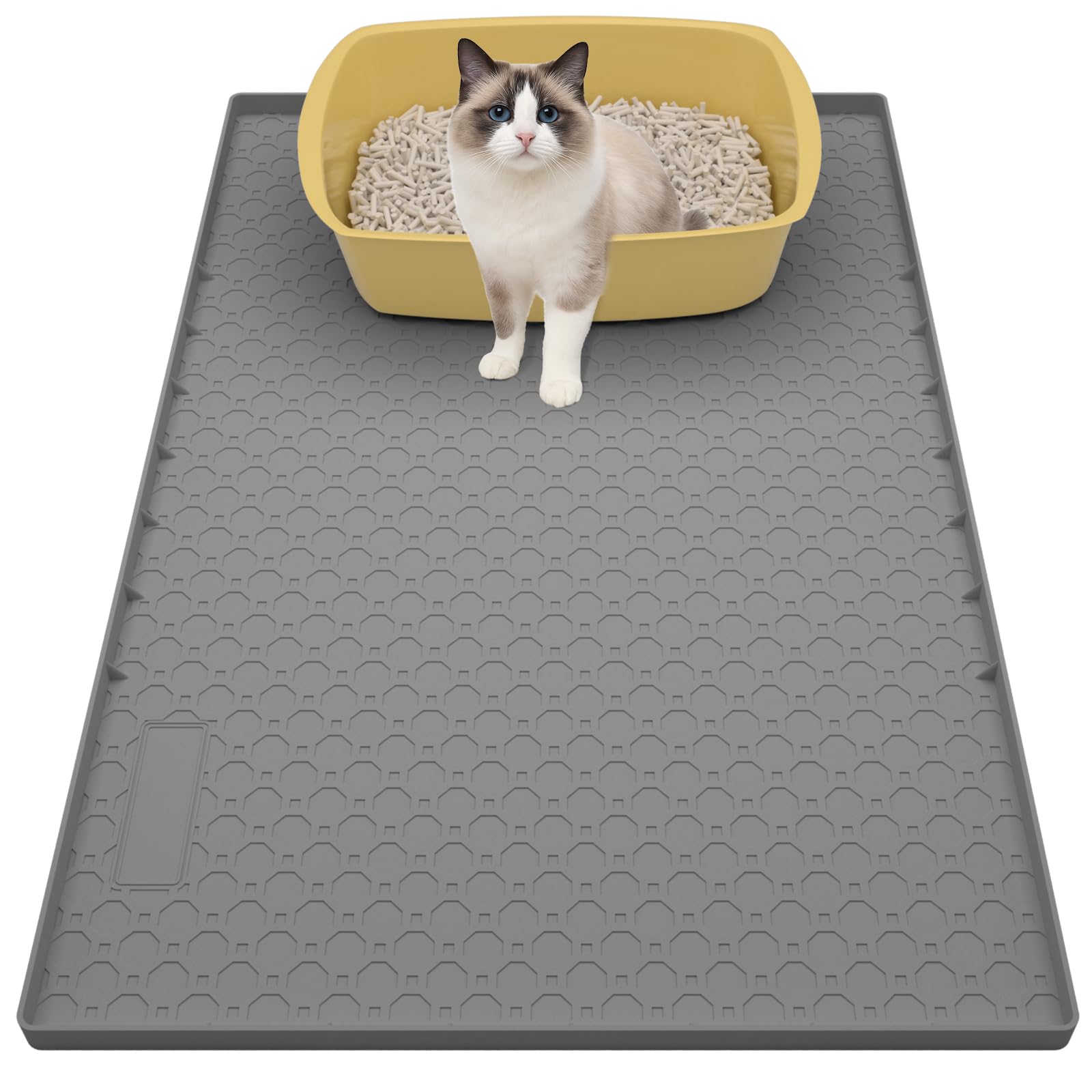 Silicone Cat Litter Mat 86x56cm
