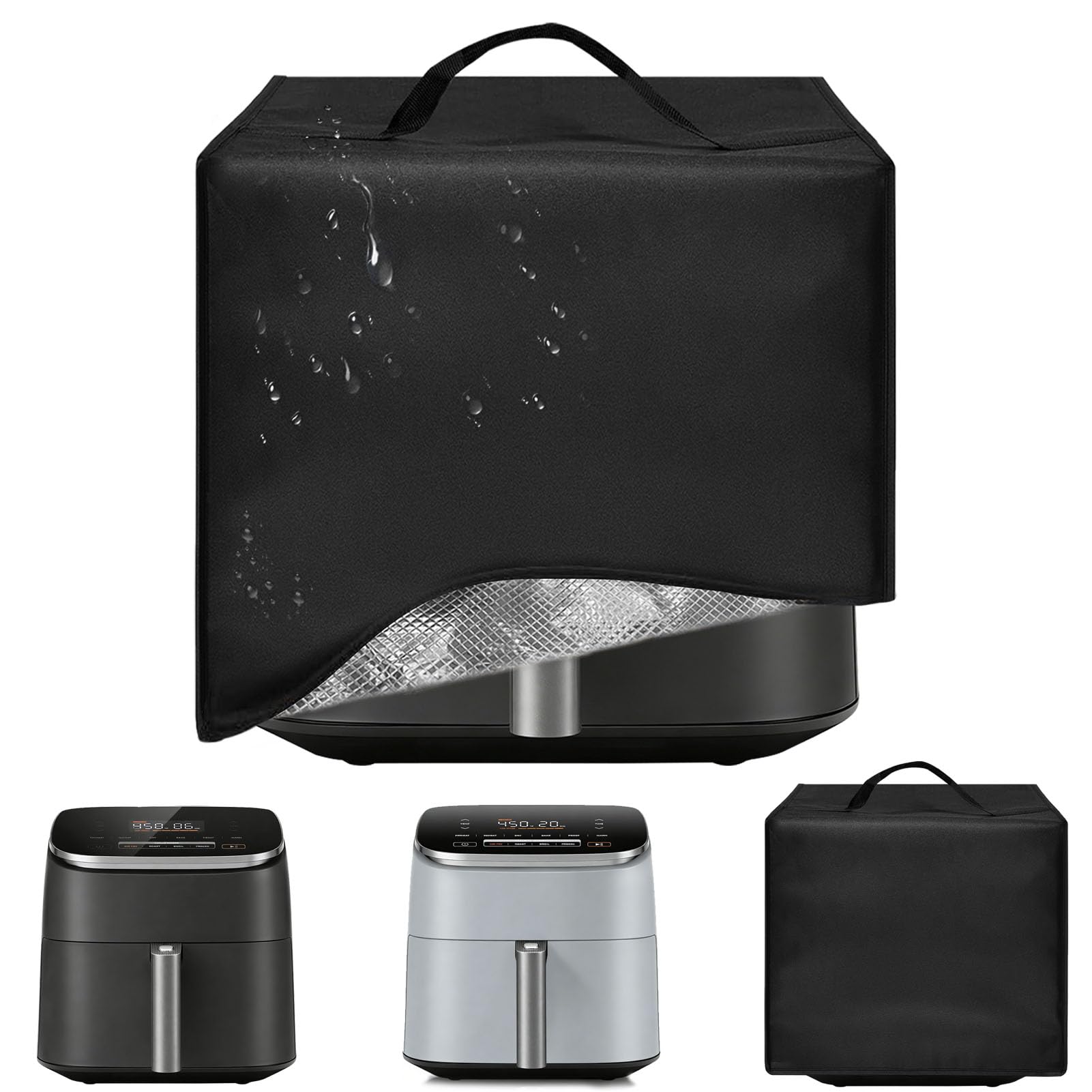 Air Fryer Cover Dust Cover for COSORI 9-in-1 TurboBlaze Air Fryer 6 Qt 13"* 10.62"*11.80" Heavy Duty Heat-Resistant Waterproof Dust-proof Kitchen Appliance Covers