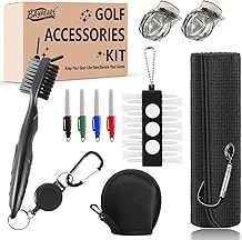 Golf Aksesuarları Kiti, Golf Kul&uuml;b&uuml; Aksesuar Seti-Erkekler ve Kadınlar Kul&uuml;b&uuml; Aksesuarları i&ccedil;in Golf Essentials Kit Temizleme Seti