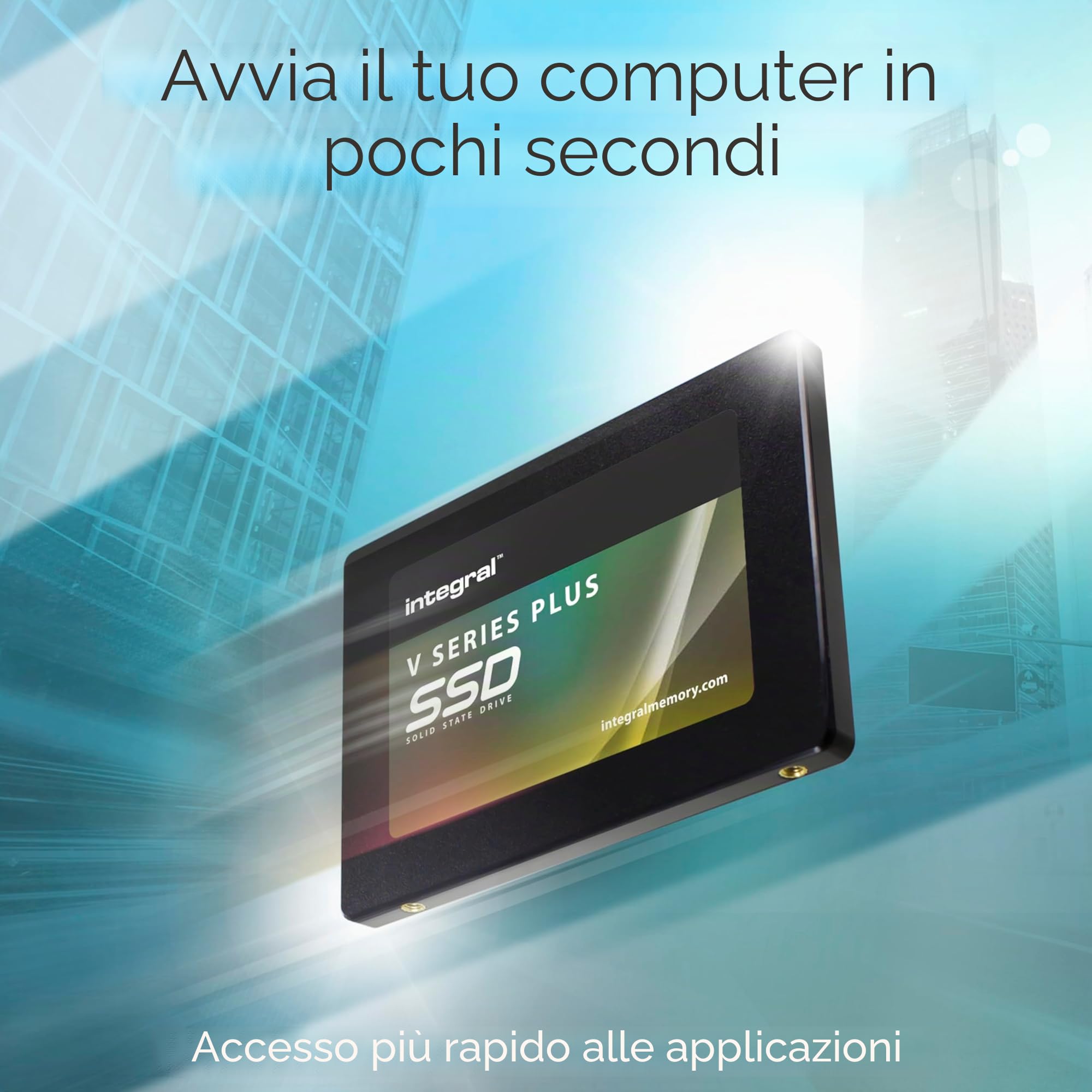 Integral V Series V2 PLUS SSD 1TB interno SATA III 2.5, fino a 550 MB/S in lettura 520 MB/S in scrittura