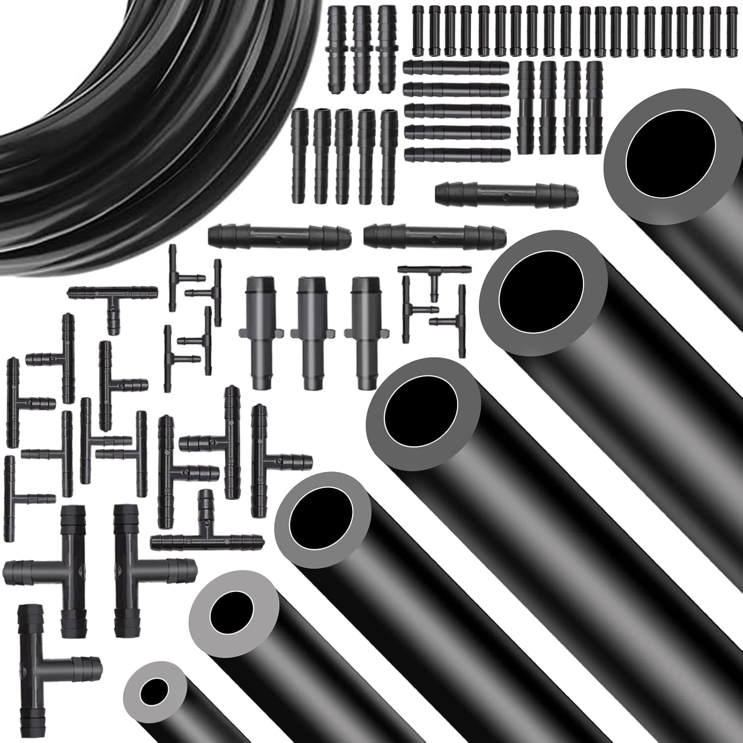 Tnisesm 132Pcs 6-25MM Spring Hose Clamps+ Vacuum Line Kit