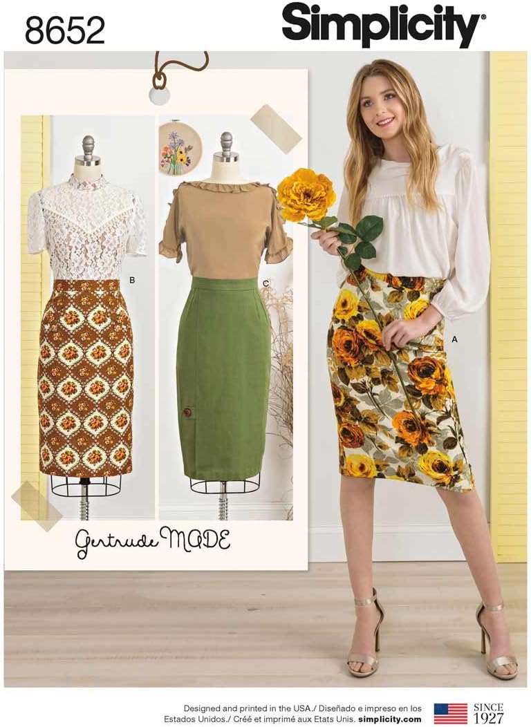 SimplicityPatterns SKIRTS & PANTS, U5 (16-18-20-22-24), White