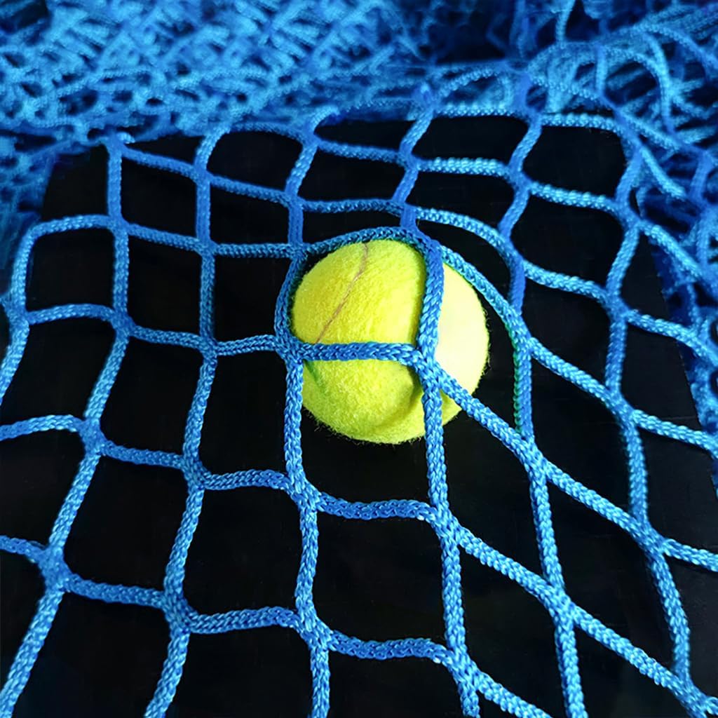 Blue Baseball Sports Netting Barrier,Polyester Hitting Practice Net for Softball Basketball Lacrosse Hockey,Versatile Soccer Backstop Nets,Playground Safety Fe(Size:0.5Mx10M(1.64FT32.9FT),Color:Blue)