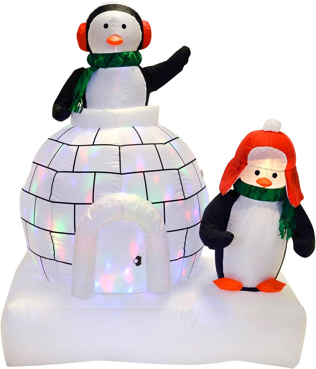 Mr Crimbo 5ft Inflatable Penguins & Igloo