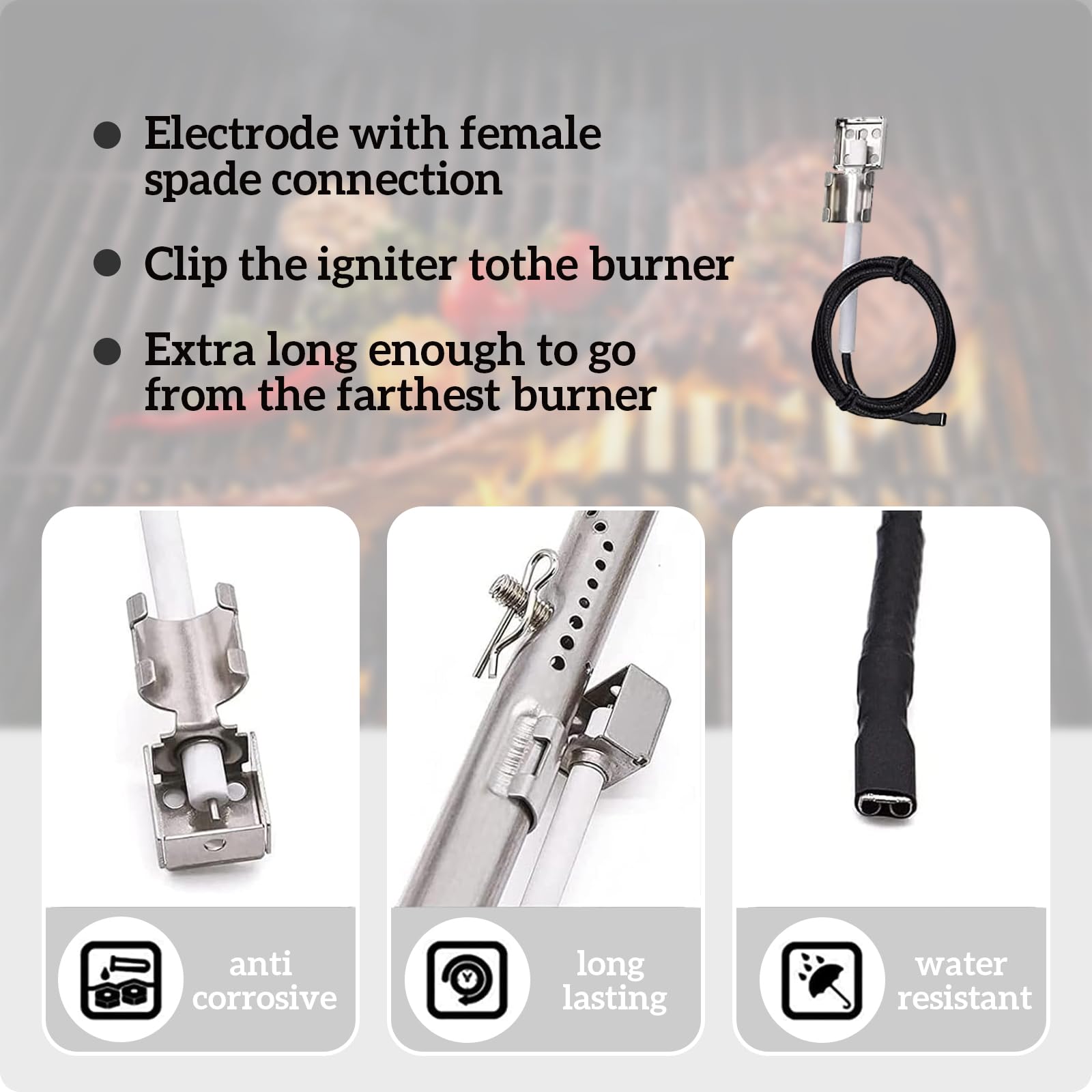 Parti di ricambio per barbecue Charbroil Performance 475 4 Burner 463347017 463361017 463673017 463376217 463342119 463376018P2 G470-00004-w1 Piastre termiche, Burer. Ners, Carryover Tubes &