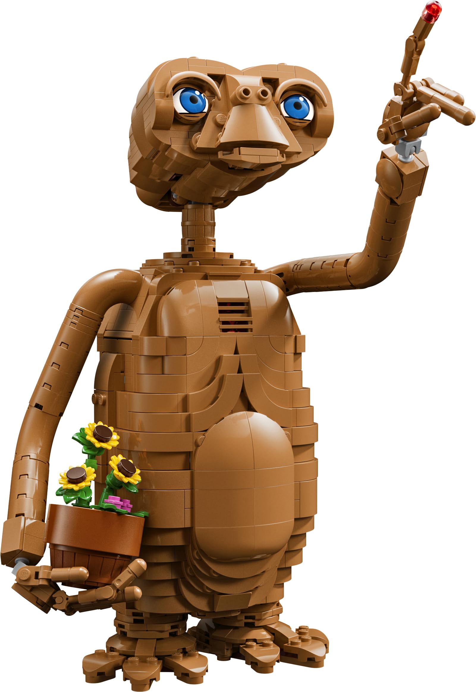 LEGO Ideas E.T. the Extra-Terrestrial - Modellbau für Erwachsene inklusive Alien Figur, künstlichen Topfpflanzen & Leuchtstein - Nostalgisches Geschenk für Sci-Fi Filmfans - 21370