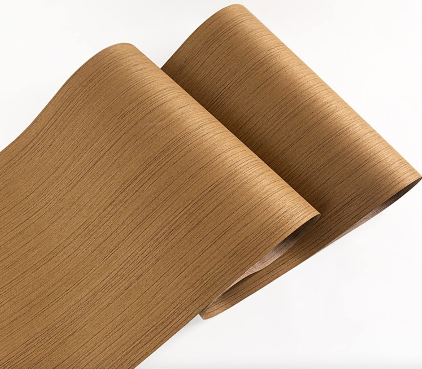 Vtimpac Grain L:2.5meters W:58cm T:0.2mm Technology Teak Straight Wood Veneer Decoration Renovation Veneer Sheets