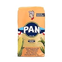 Vista 12 de P.A.N. Harina de maíz amarillo – Harina de maíz precocinada sin gluten y kosher para Arepas (2.2 lb/paquete de 4)