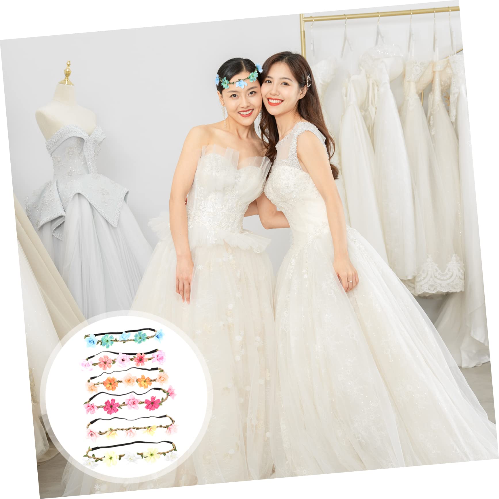 SHERCHPRY 24pezzi Coroncina Da Sposa Fiori Accessorio Elegante Per Matrimonio e Servizi Fotografici Arancione Decorazione Per Cerimonie e Festa