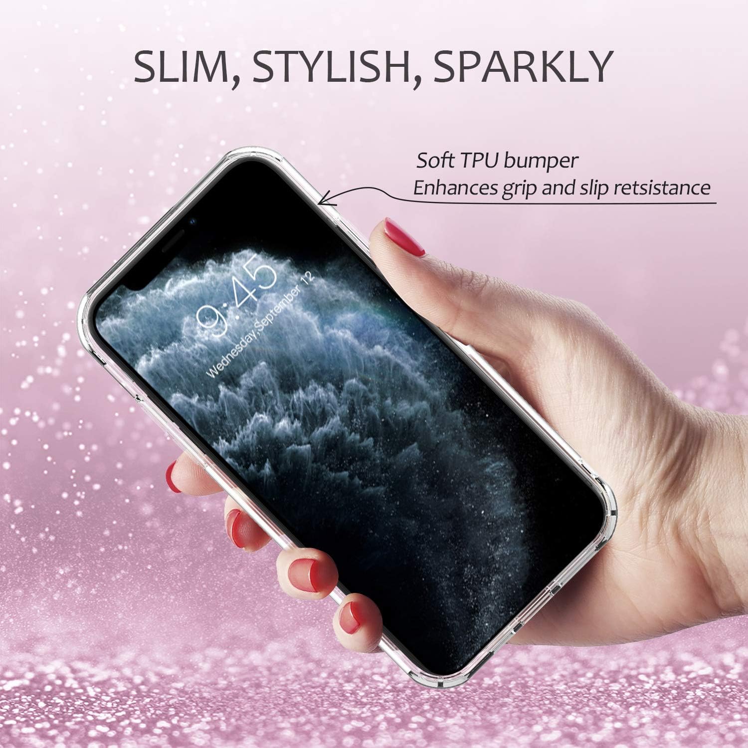 Hekodonk Compatible iPhone 11 Pro Case Built in Screen Protector Dual Layer High Impact Hard PC TPU Bumper Full Body Protective Shockproof Flexible Anti-Scratch Cover for Apple iPhone 11 Pro Clear