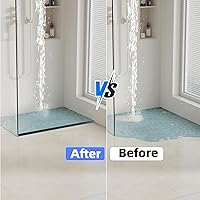 Vista 2 de Barrera de umbral de ducha de 39 pulgadas, sello inferior de puerta de ducha de silicona para tapón de agua, borde flexible para protector