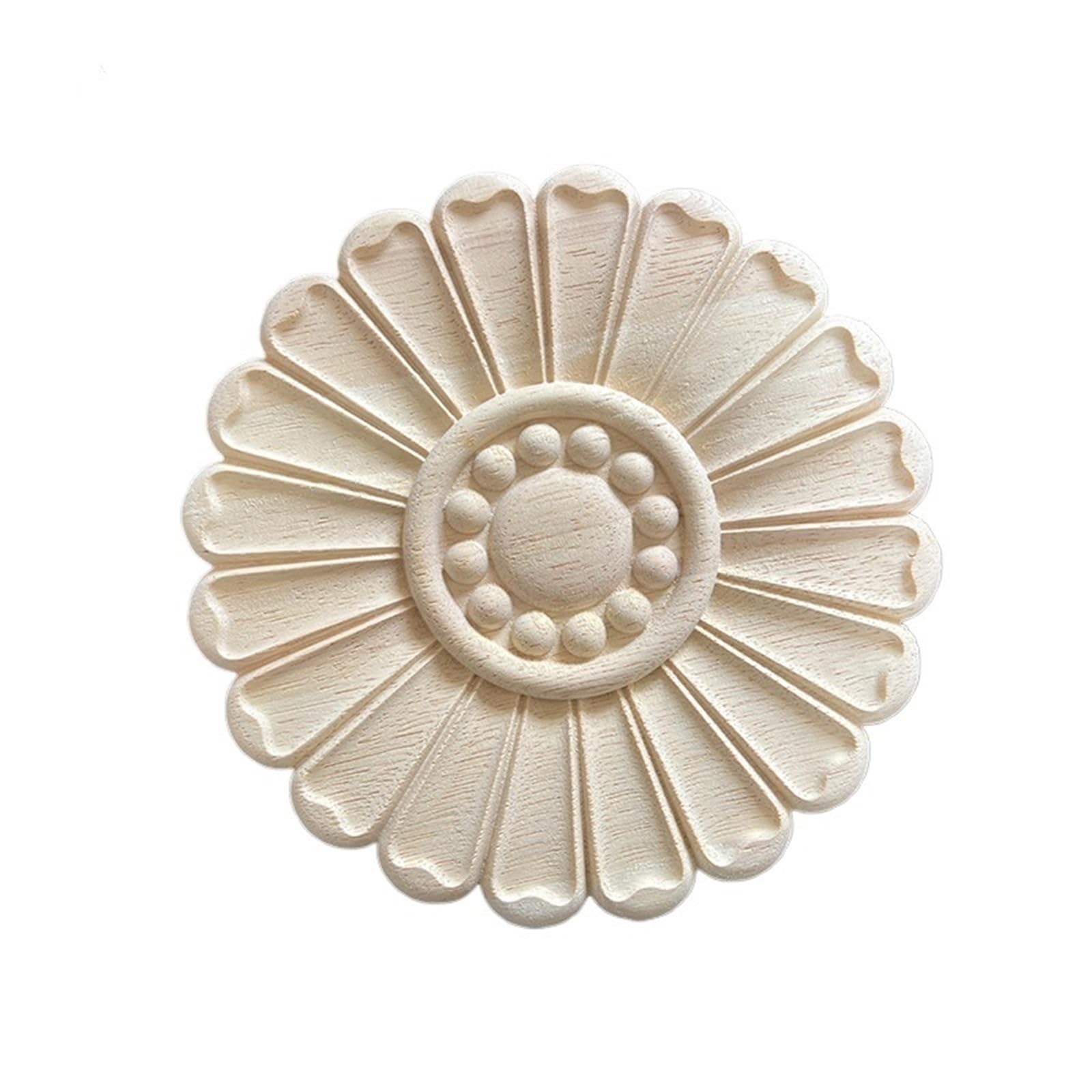 Appliques en bois sculptées pour décoration de maison et porte de chambre chaleureuse