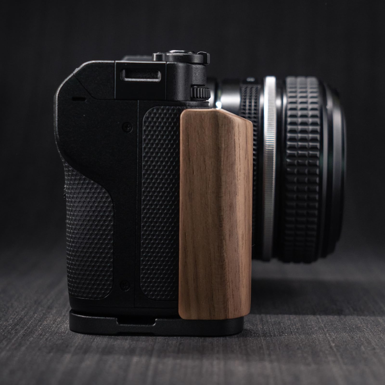 Amazon | Iborrys 高級レトロ実木 カメラグリップ 、対応 Nikon ニコン