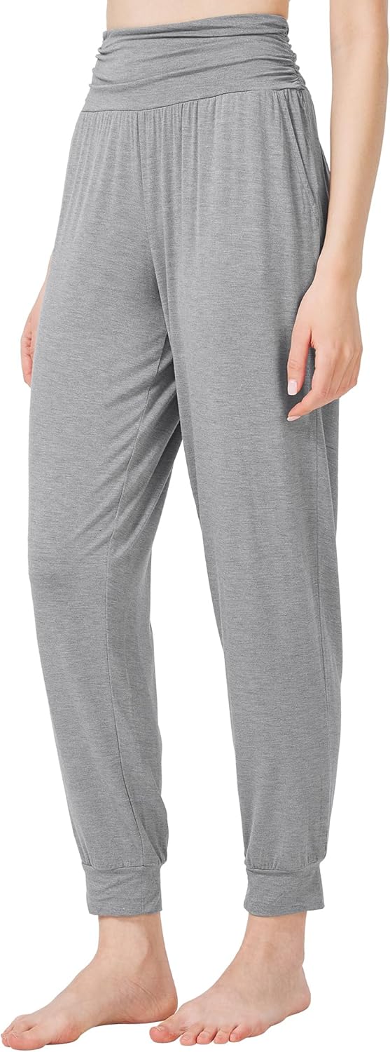 WiWi Pajama Pants for Women Soft Lounge Joggers Pockets Comfy Sleep Bottoms Viscose from Bamboo Pjs Jogger S-XXL