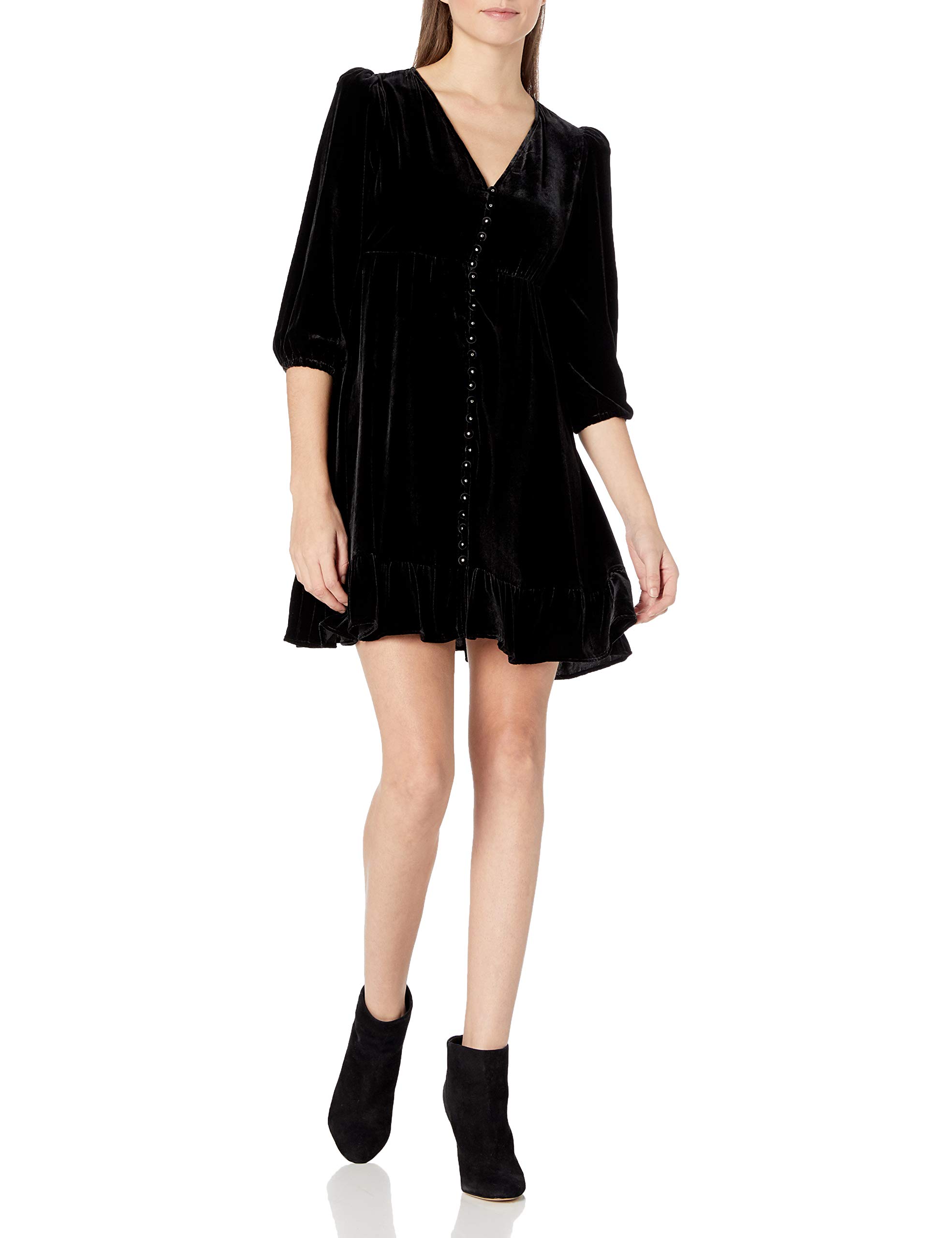 The KooplesWomen's Short, Button-Down Velvet Dress