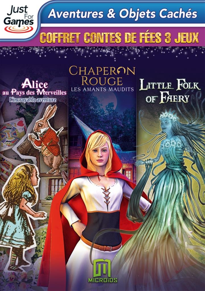 Coffret contes de fées 3 jeux/ Alice au pays des merveilles l'incroyable aventure/ chaperon rouge les amants maudits/ little folks of faery [video game]