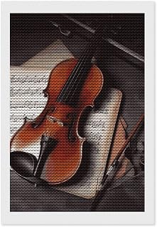 KEIGPERI Violin Sheet Music 5d Diamond Art Painting Kits for Adults 8"x12"