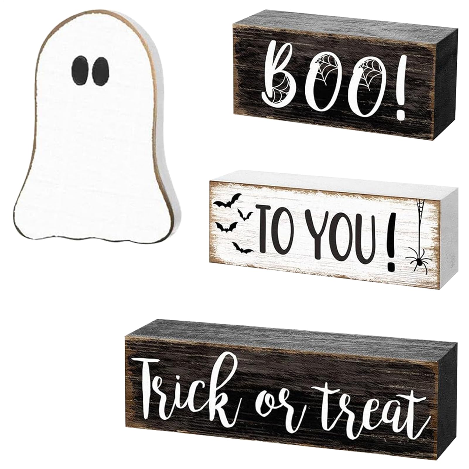 Panneau de table d'Halloween en bois pour habiller votre cheminée et votre salon