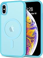 Vista 161 de Anuck - Funda magnética para iPhone 11 compatible con MagSafe, carcasa trasera mate translúcida dura, borde de TPU, delgada, resistente a impactos