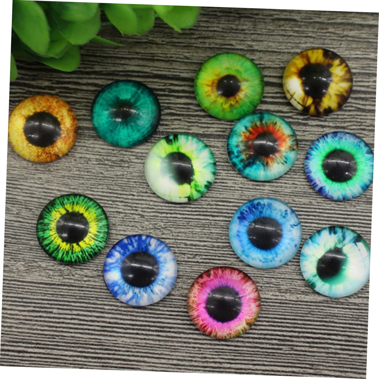 Anneome Ojos De Peluche Autoadhesivos Ojos Falsos De Simulación 18mm 100pcs/set Decoración De Juguetes