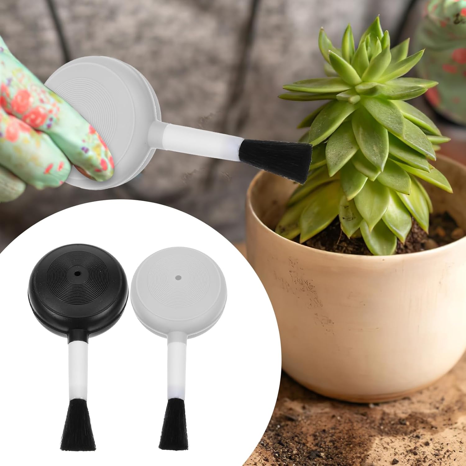 CHILDWEET 8pcs Air Dust Blower Brush Cleaner Squeeze Pump for Camera Lens Computer Gardening Tools More Lens Cleaning Supplies for Dust Removal