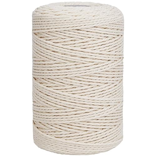 Leecogo Cotton Butcher's Twine, 500 Feet, Unbleached Kitchen Twine String