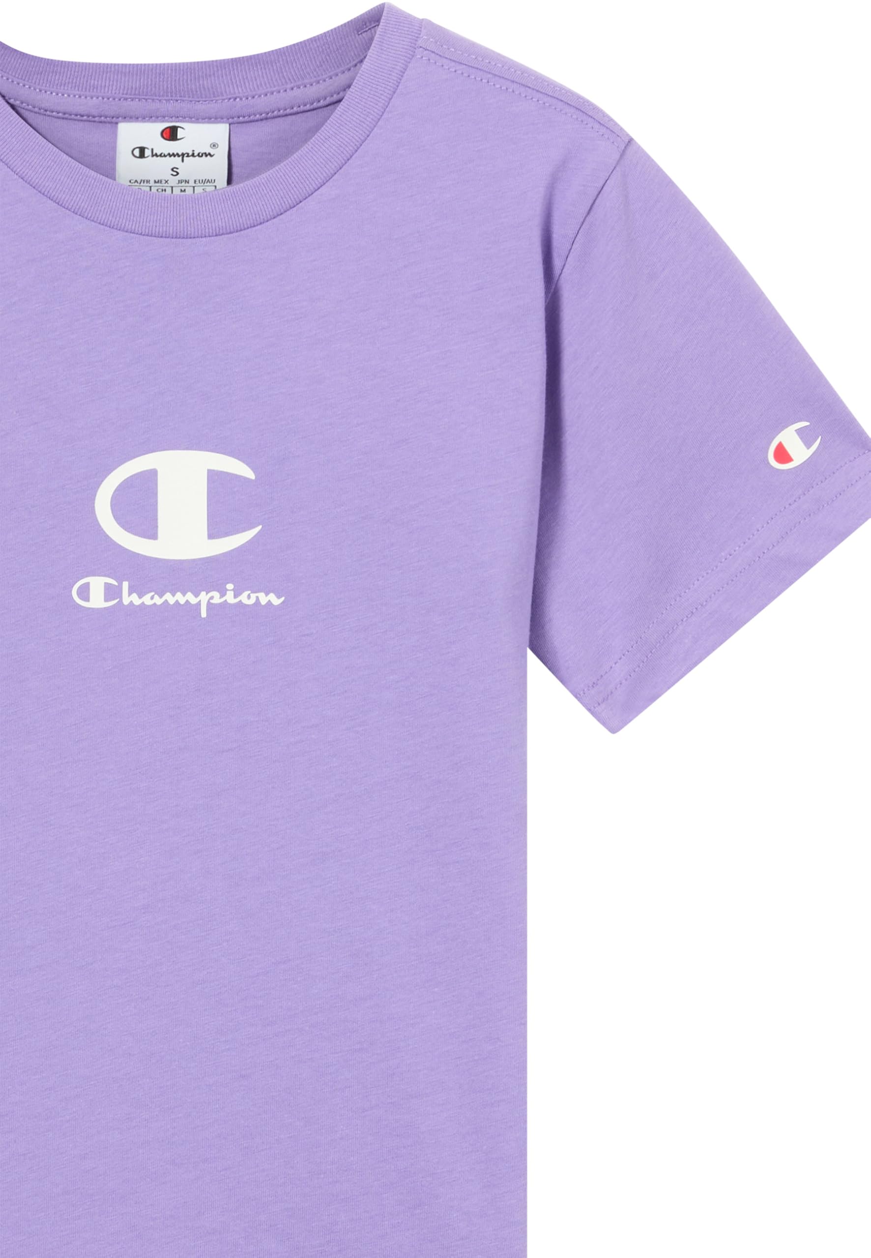 Champion Legacy Jungen T-Shirt Crewneck L Lila – Bild 5