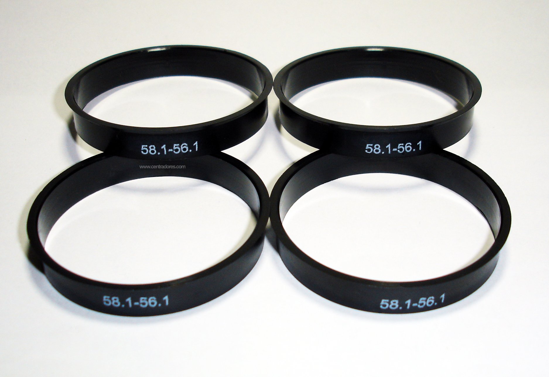 Centradores 4 LLANTA 58.1-56.1 Aros para Llantas Originales Alfa Romeo FIAT Lancia