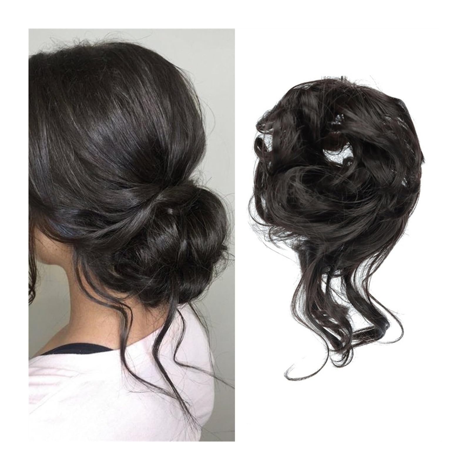 Messy Bun Haarteil – Voluminöser Dutt-Aufsatz Für Fülliges Hochsteck-Haar