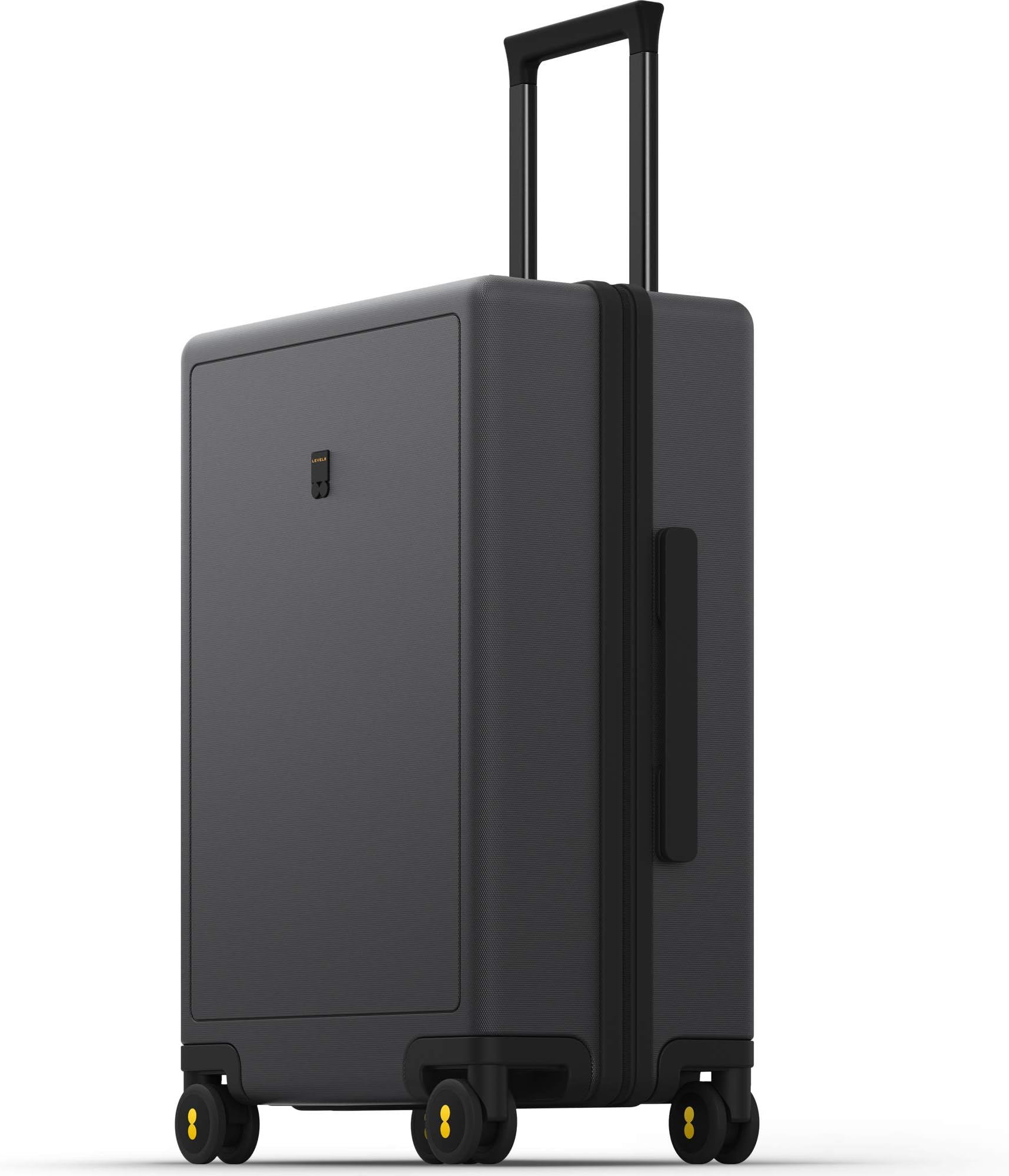 LEVEL8 Luminous Luggage, Grey, Checked-Medium 24 Inch