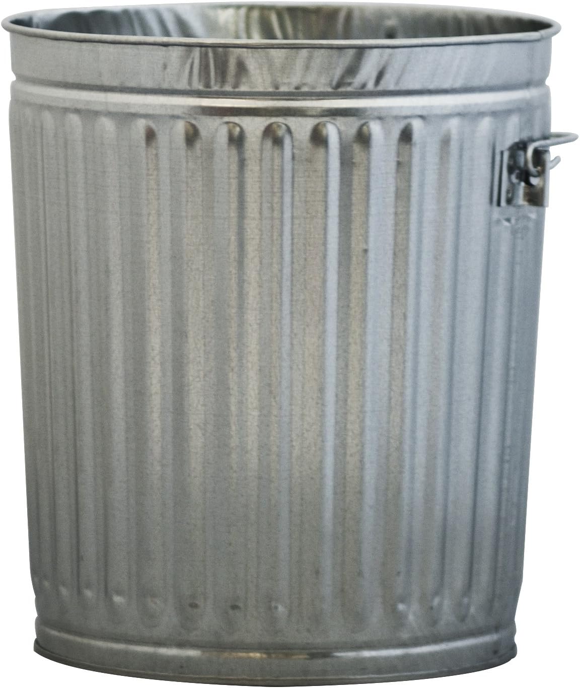 Witt Industries 10GPC Galvanized Steel 10-Gallon Light Duty Waste Pail without Lid, Round, 16" Diameter x 17-1/4" Height, Silver
