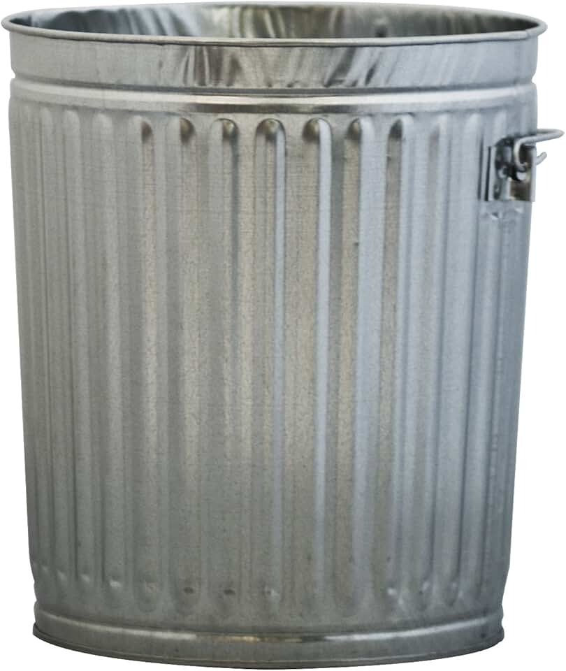 10 gallon metal trash can with lid