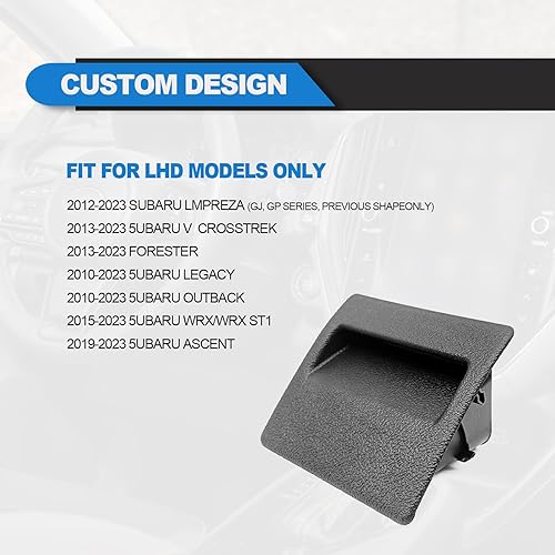 Miniatura 5 de Caja de fusibles, contenedor de monedas, color negro, bandeja de almacenamiento interior compatible con Subaru Impreza XVCrosstrek Forester Legacy