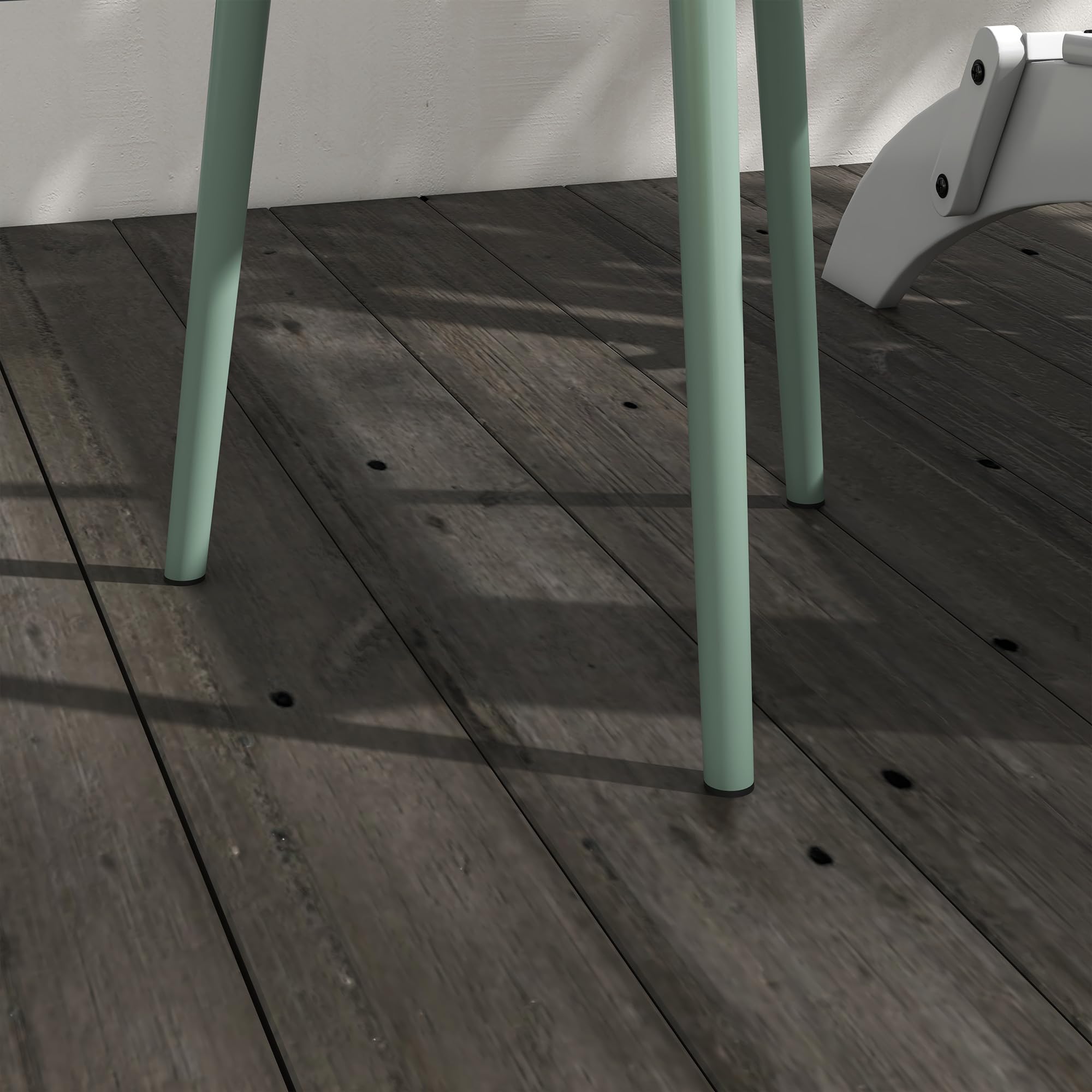 Outsunny Table Basse de Jardin Ronde en Acier Ø40 x 50H cm Vert