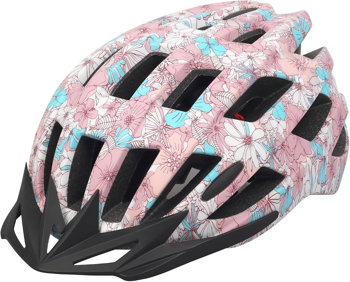 Cascos de bicicleta para adultos, casco de bicicleta ajustable para hombres y mujeres, cascos deportivos ligeros de seguridad para ciclismo de carretera y montaña con visera desmontable