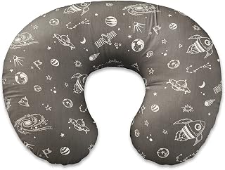 sundee Nursing Pillow for Infant Feeding Cushion, Newborn Support Pillow for Breastfeeding Baby and Bottle Feeding, with Washable Pillow Cover for Boys & Girls - Gray Space