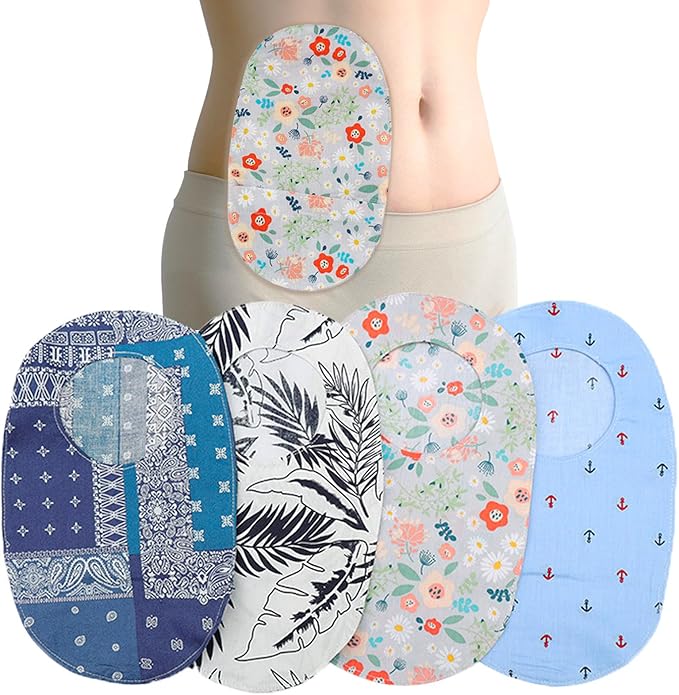 4 Pcs Colostomy Bags Covers, Lightweight Ostomy Bag Covers, One Piece Universal